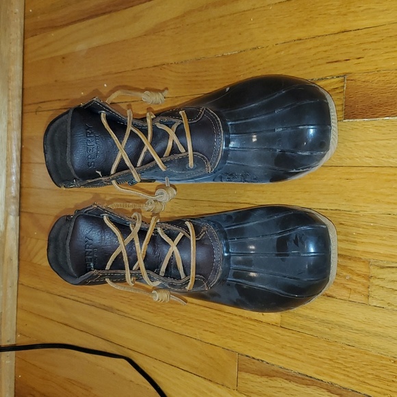 Sperry Shoes - Sperry Saltwater Duck Boots Brown Leather W7